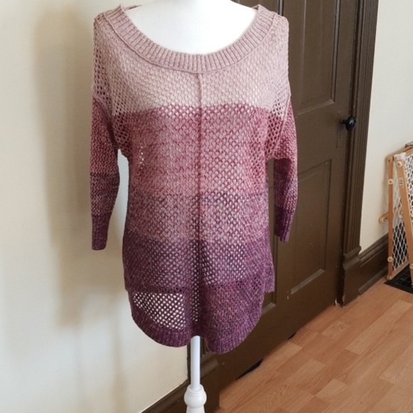 Maurices Tops - Ombre Tunic length crochet top